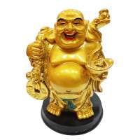 Gold Plated Laughing Buddha Feng Shui
